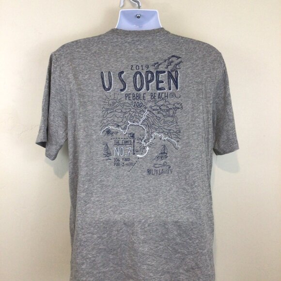 Polo Golf Pebble Beach Ralph Lauren Print Embroidered Details Tee Shirt - Picture 6 of 8